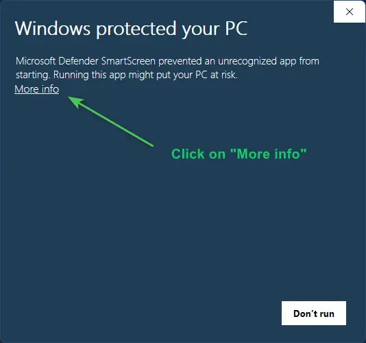 Windows Alert