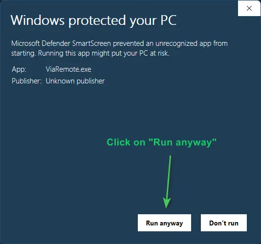 Windows Alert